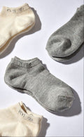 Moshia Cloud Ankle Sock - Ecru &Grey Set