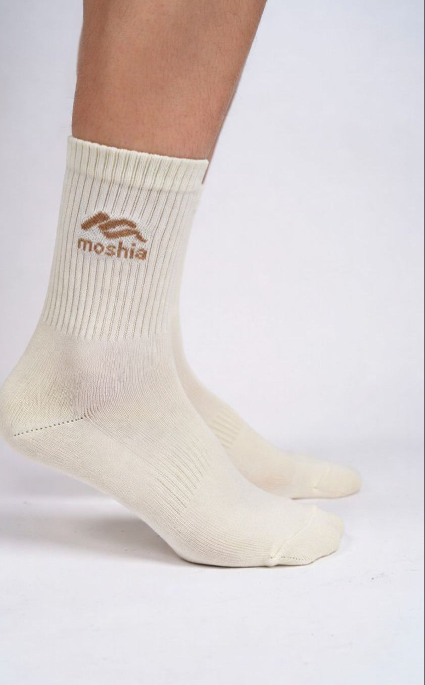 Moshia Crew Sock - ecru